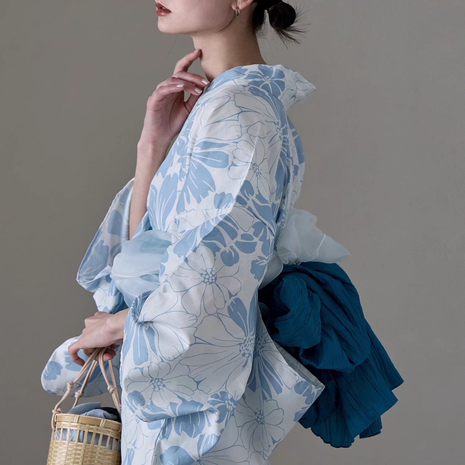 Kimono Yukata Cotton - Traditioneller Yukata Kimono aus Baumwolle und