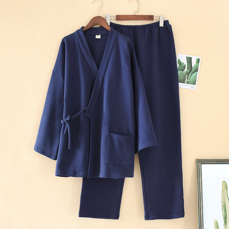 Kimono Yukata Cotton - Männer Japanische Kimono Yukata Pyjamas Set