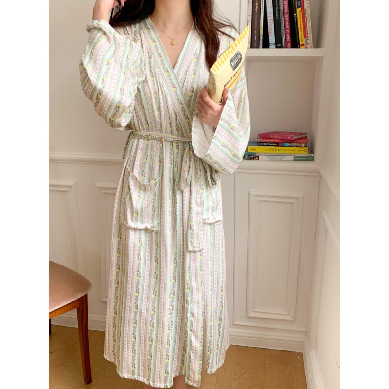 Kimono Yukata Cotton - Koreanische Ins Kimono Robe Pyjamas Weiblichen
