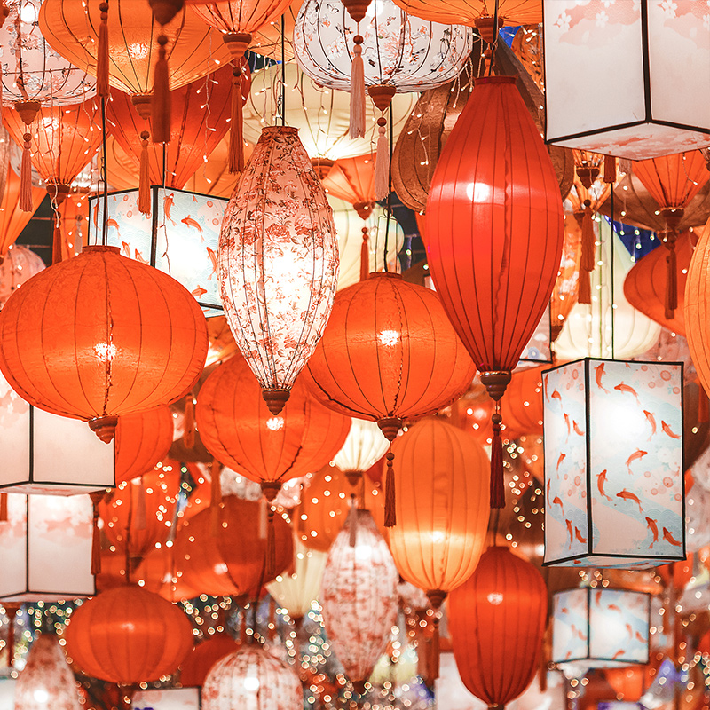 Retro chinesische Laterne, tra – Japanese Lantern Paper Bewertung und Preis