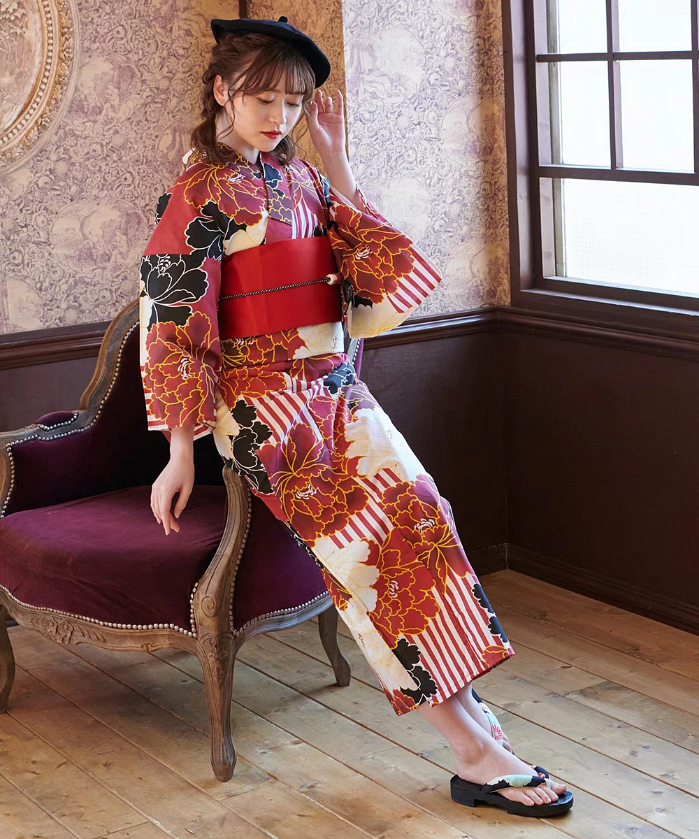 Japanischer Kimono Yukata Dame – Kimono Yukata Cotton Bewertung und Preis