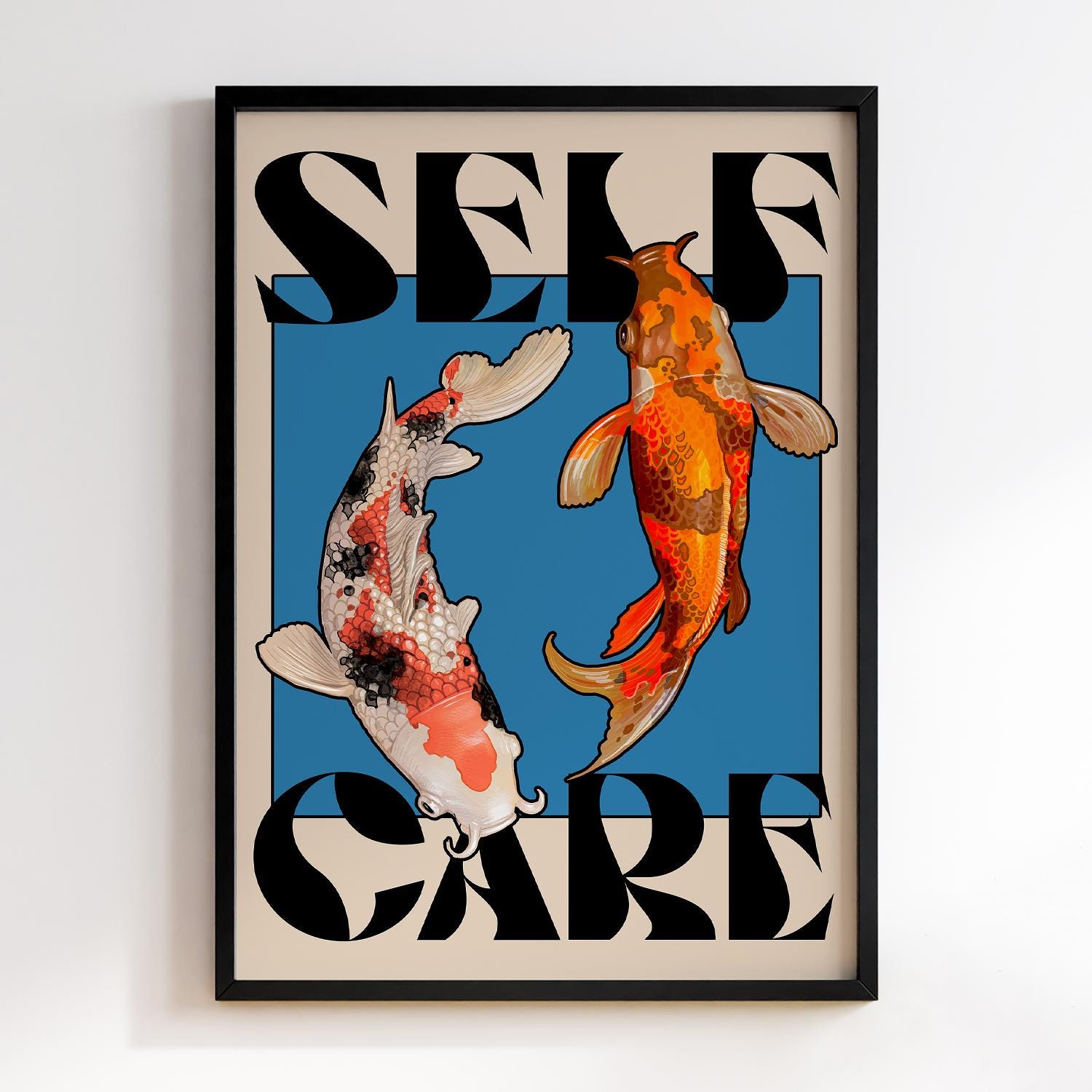 Koi-Fisch-Poster, Yayoi Kusama – Japanese Minimalist Lifestyle Bewertung und Preis