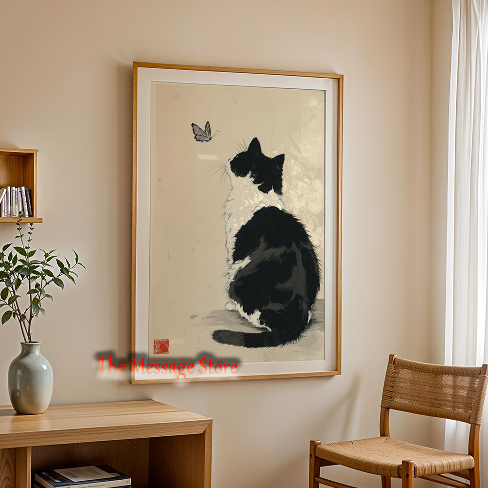 Schwarze Kuh-Katze Japanisches – Japanese Minimalist Lifestyle Bewertung und Preis