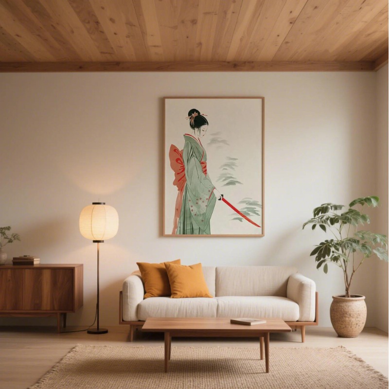 Mount Fuji & Crane Japanischer – Japanese Minimalist Lifestyle Bewertung und Preis