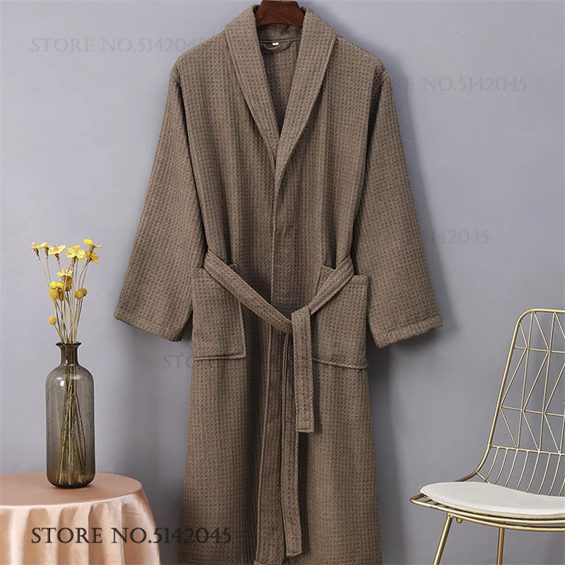 Waffel-Baumwoll-Paar-Bademante – Kimono Yukata Cotton Bewertung und Preis