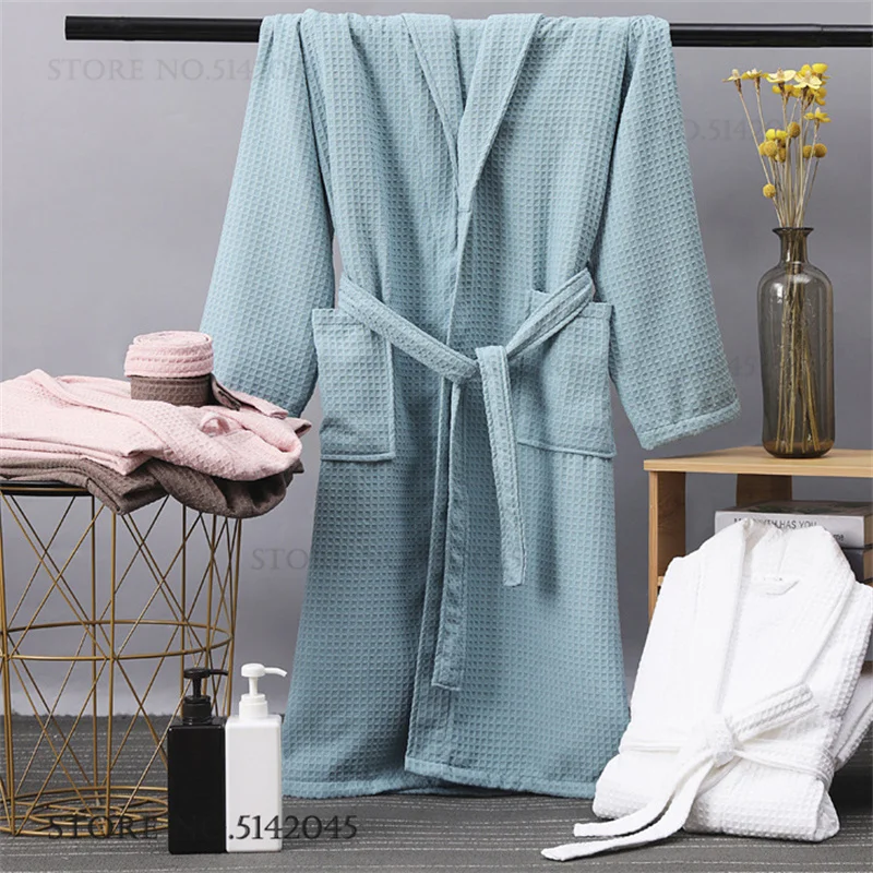 Waffel-Baumwoll-Paar-Bademante – Kimono Yukata Cotton Bewertung und Preis