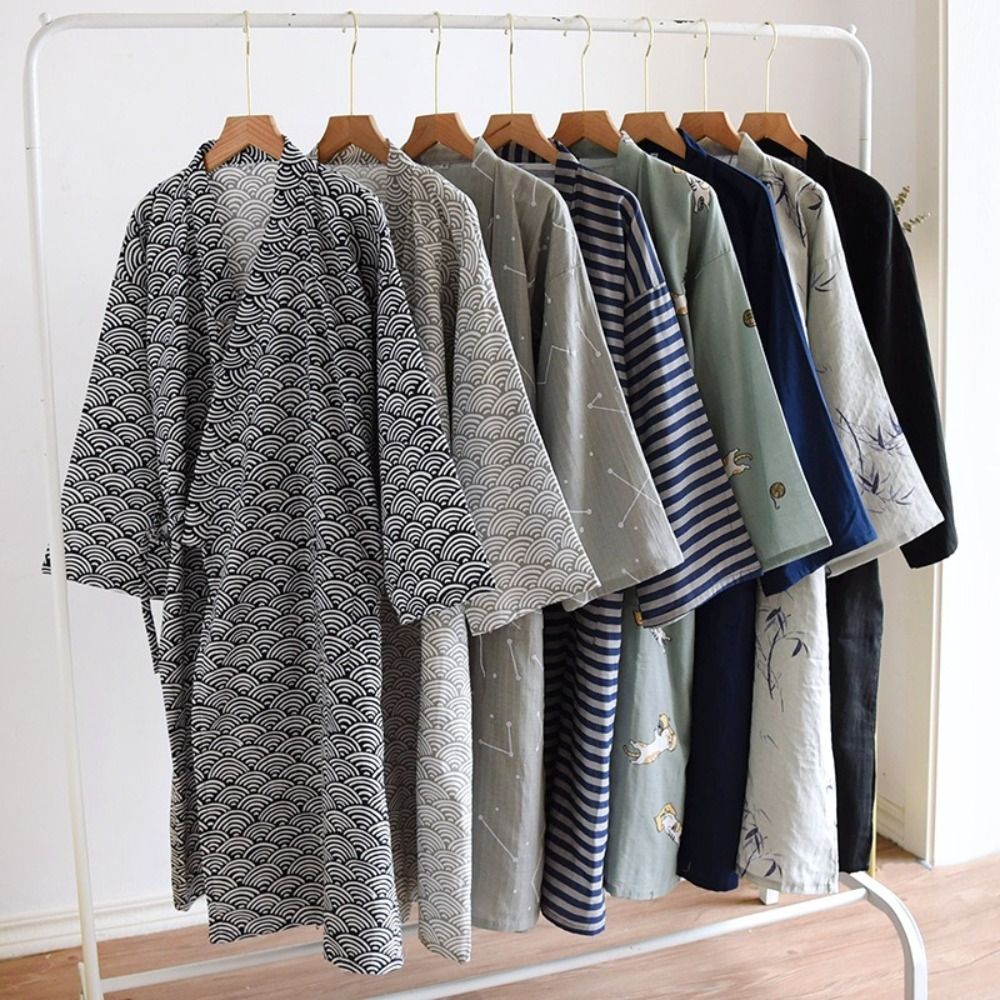 Nachthemd mit V-Ausschnitt, He – Kimono Yukata Cotton Bewertung und Preis